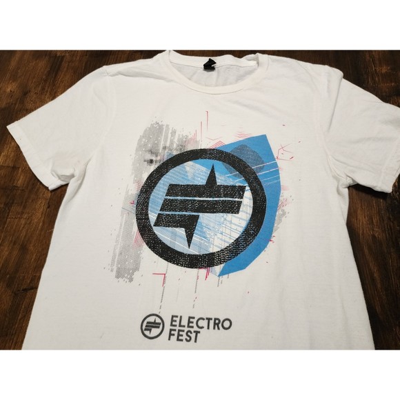 The Concert Tee District ELECTRO FEST Tee Shirt Pre-Shrunk S/M - Picture 2 of 6